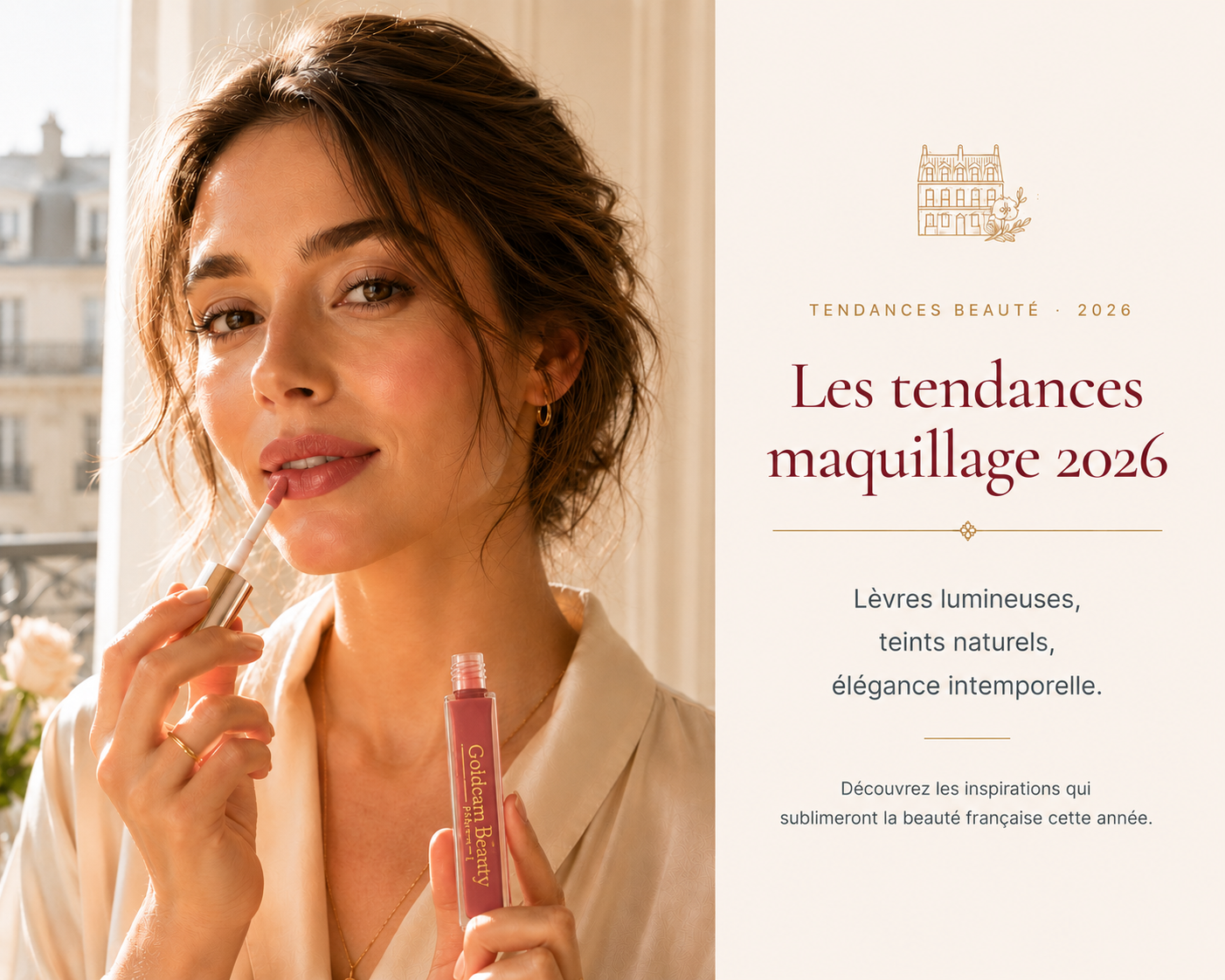 Tendances maquillage 2026 — Goldcam Beauty Paris