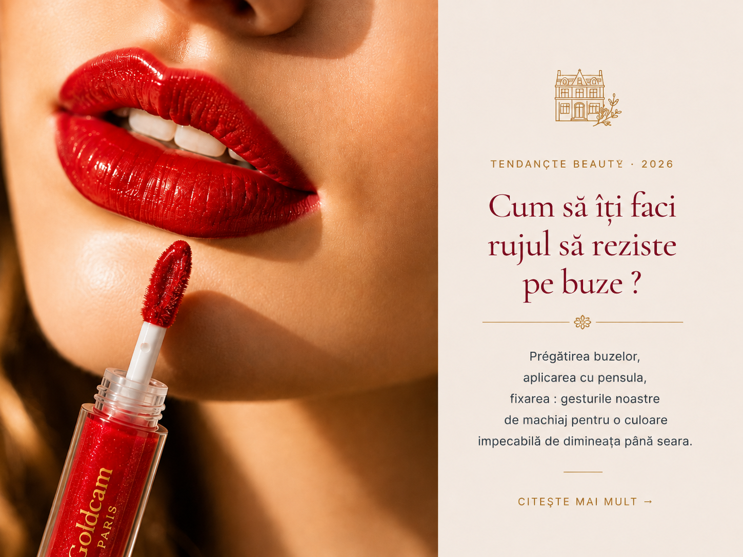 Cum să faci rujul să reziste pe buze — Goldcam Beauty Paris