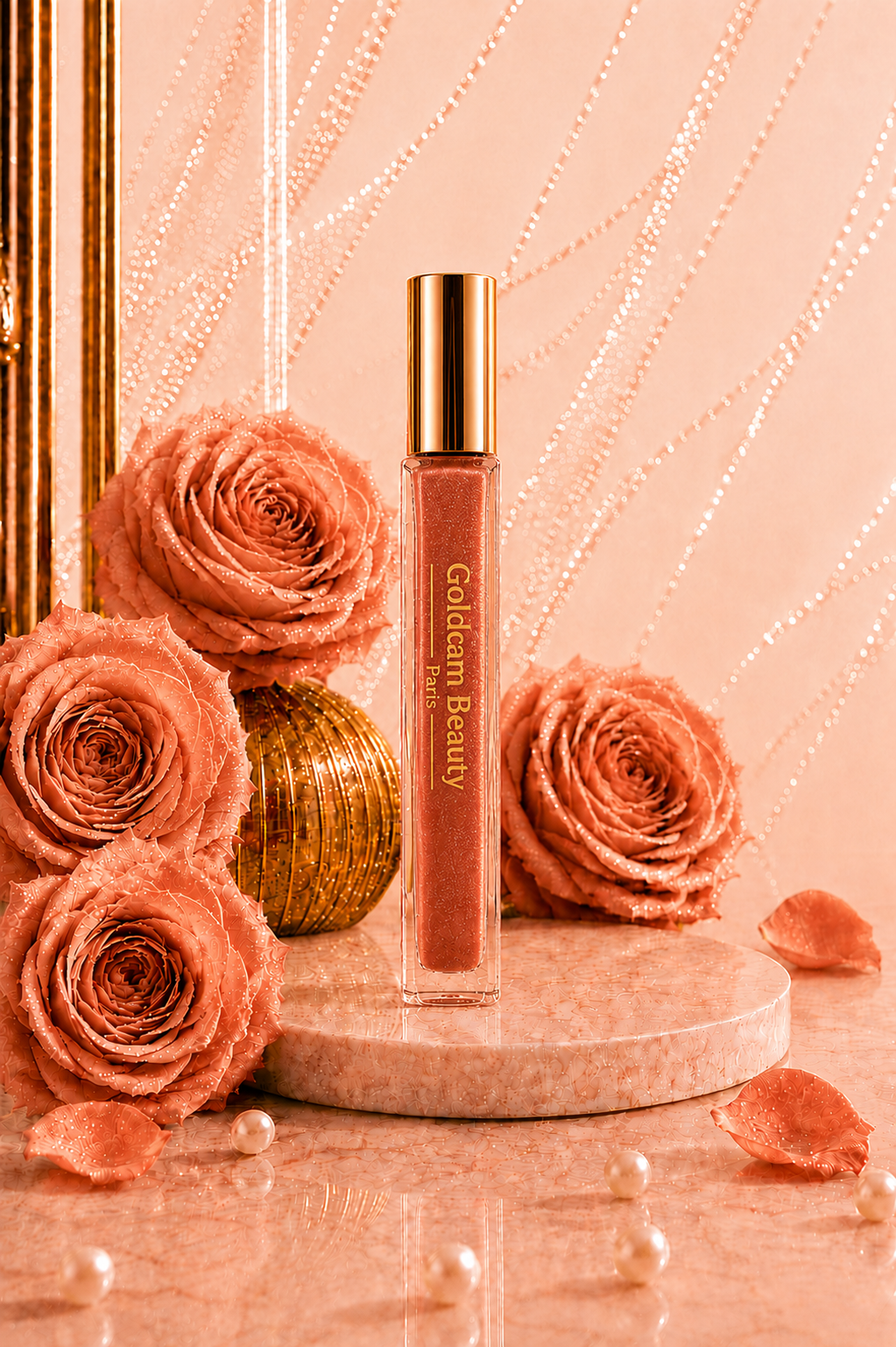 Rouge à Lèvres Nude — flacon Goldcam Beauty Paris