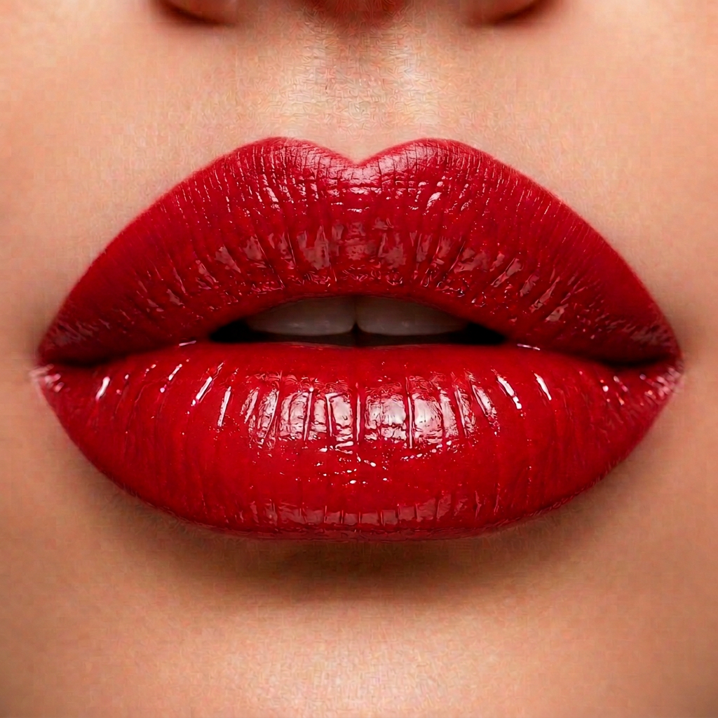 Red — macro texture